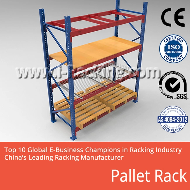 Customized Adjustment Heavy Duty Pallet Warehouse Storage Steel Metal Shelf Racking for Industrial Solutions