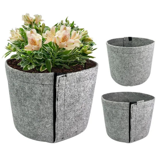 Novo modelo de vasos de flores estilo de vida planta firme crescer sacos