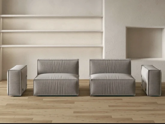 Estilo italiano moderno tecido de veludo couro modular seccional em forma de u conjunto de sofá móveis de sala de estar para casa hotel