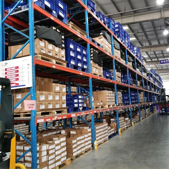 Equipamento logístico para armazenamento em armazém de aço para serviços pesados ​​Q235 Rack de rack de armazenamento de paletes e rack de vigas